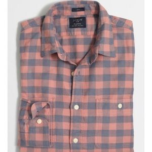J. Crew faded pink and grey Flannel unisex